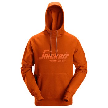 SNICKERS mikina Workwear s kapucí Bright, ORANŽOVÁ